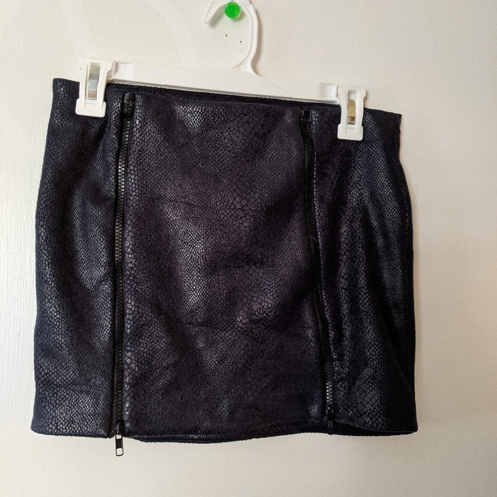 Snake Print Mini Skirt